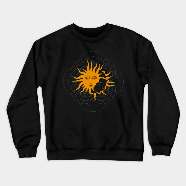 Sun & Moon Crewneck Sweatshirt by BeCreativeHere